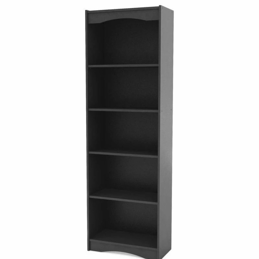 Shelving * | Corliving Distribution Llc Sonax Hawthorn Tall Bookcase, Midnight Black, 72