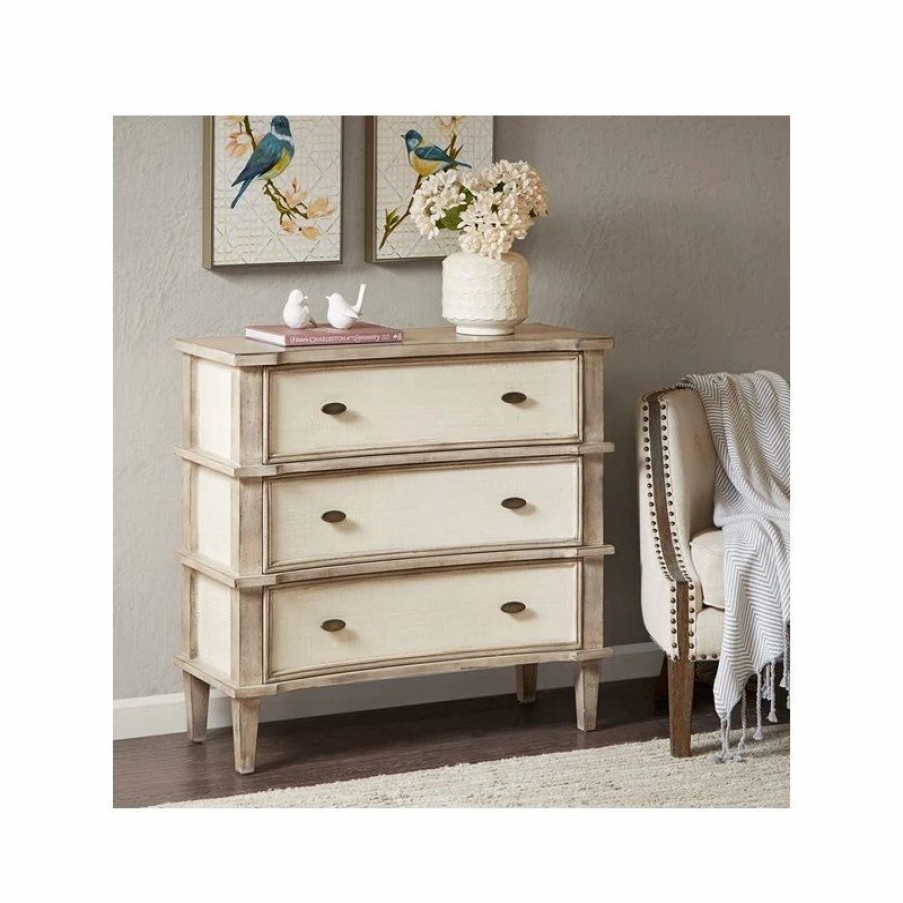 Accent Chests & Cabinets * | Gwg Outlet Madison Park Alcott Mdf And Wood Chest In Natural, Cream Finish Mp130-0276