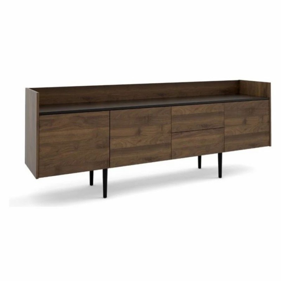 Buffets & Sideboards * | Atlin Designs Engineered Wood 2 Drawer And 3 Door Sideboard In Brown