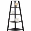 Shelving * | Monarch Specialties Bookshelf, Etagere, Corner, 4 Tier, 60 H, Office, Bedroom, Laminate, Cappuccino