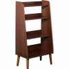 Shelving * | Sei Furniture Berritza Midcentury Modern Bookshelf Wood Grain