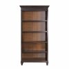 Shelving * | Martin Furniture Hartford Wood Bookcase In Two Tone Distressed Black