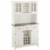 Buffets & Sideboards * | Homestyles Buffet Of Buffets Wood Buffet With Hutch In Off White