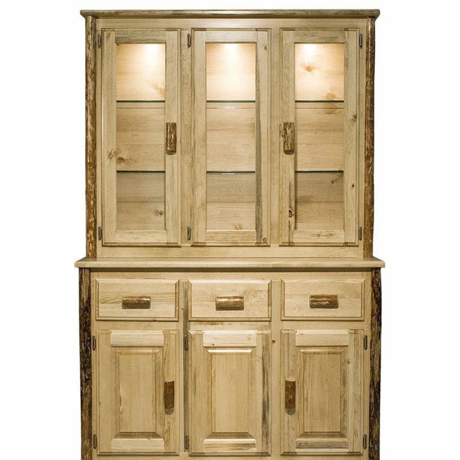 China Cabinets & Hutches * | Montana Woodworks Glacier Country Collection China Hutch