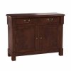 Buffets & Sideboards * | Decor Love Traditional Sideboard, Mahogany Wood Construction With Plenty Storage Space