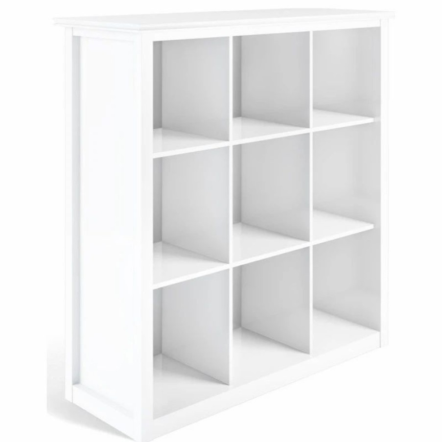 Shelving * | Simpli Home Ltd. Artisan 9 Cube Bookcase And Storage Unit