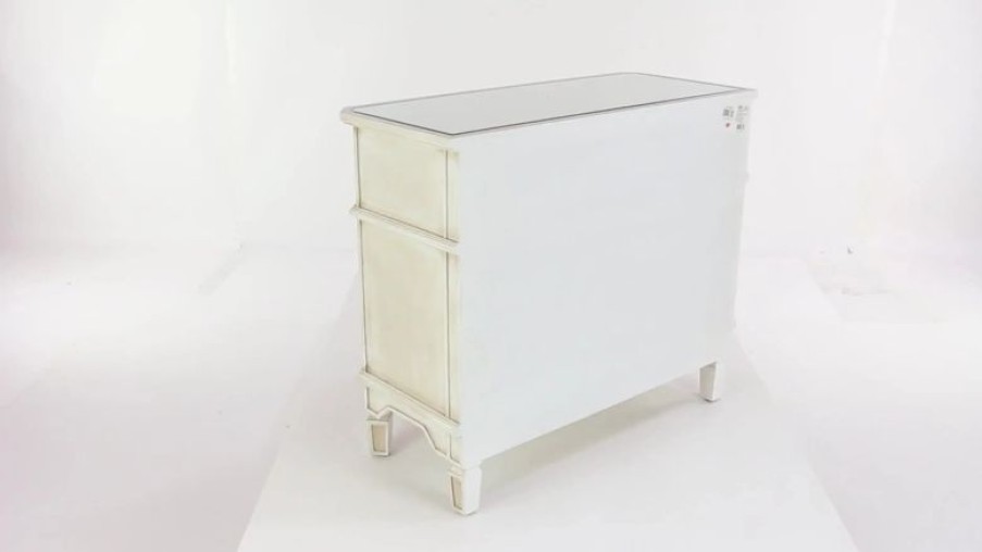 Accent Chests & Cabinets * | Brimfield & May Silver Wood Glam Cabinet, 32 X36 X16