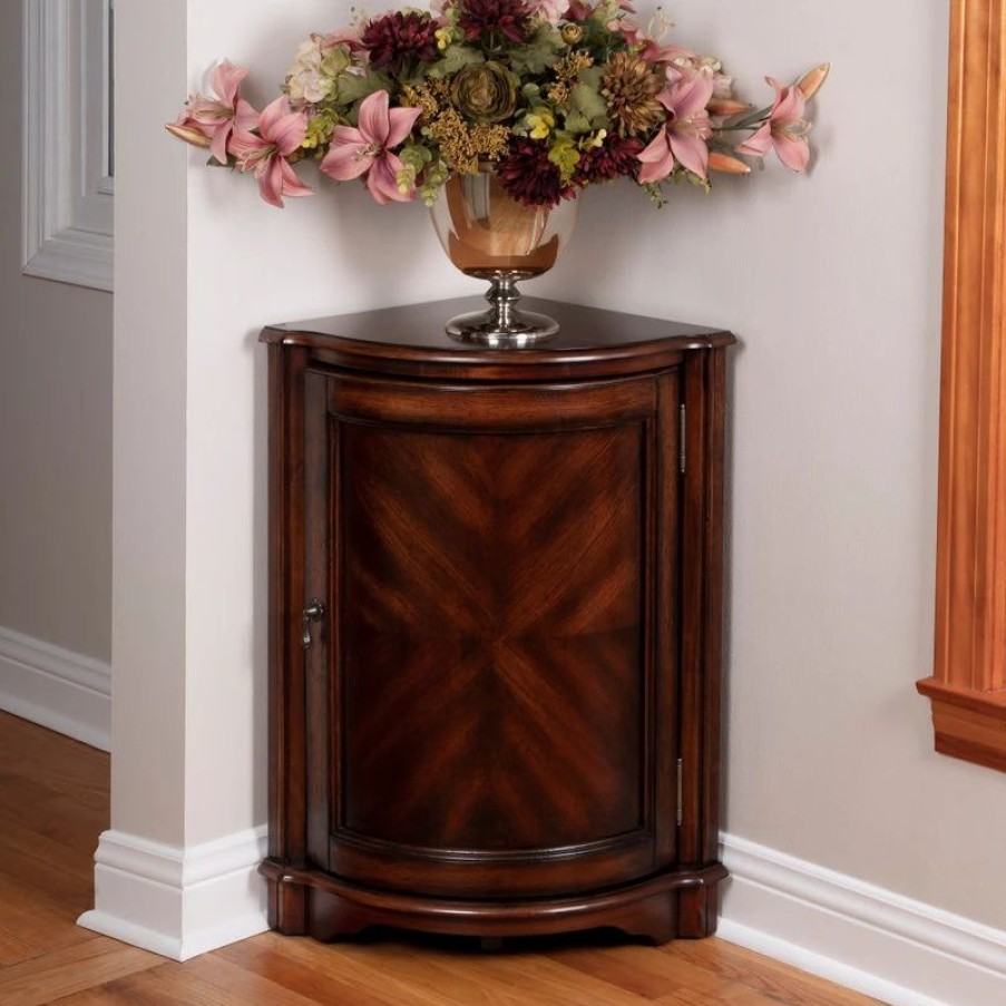 China Cabinets & Hutches * | Butler Specialty Company Durham Corner Cabinet, Dark Brown