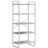 Shelving * | Pilaster Designs Liese White Transitional Freestanding 5 Tier Storage Organizer Unit