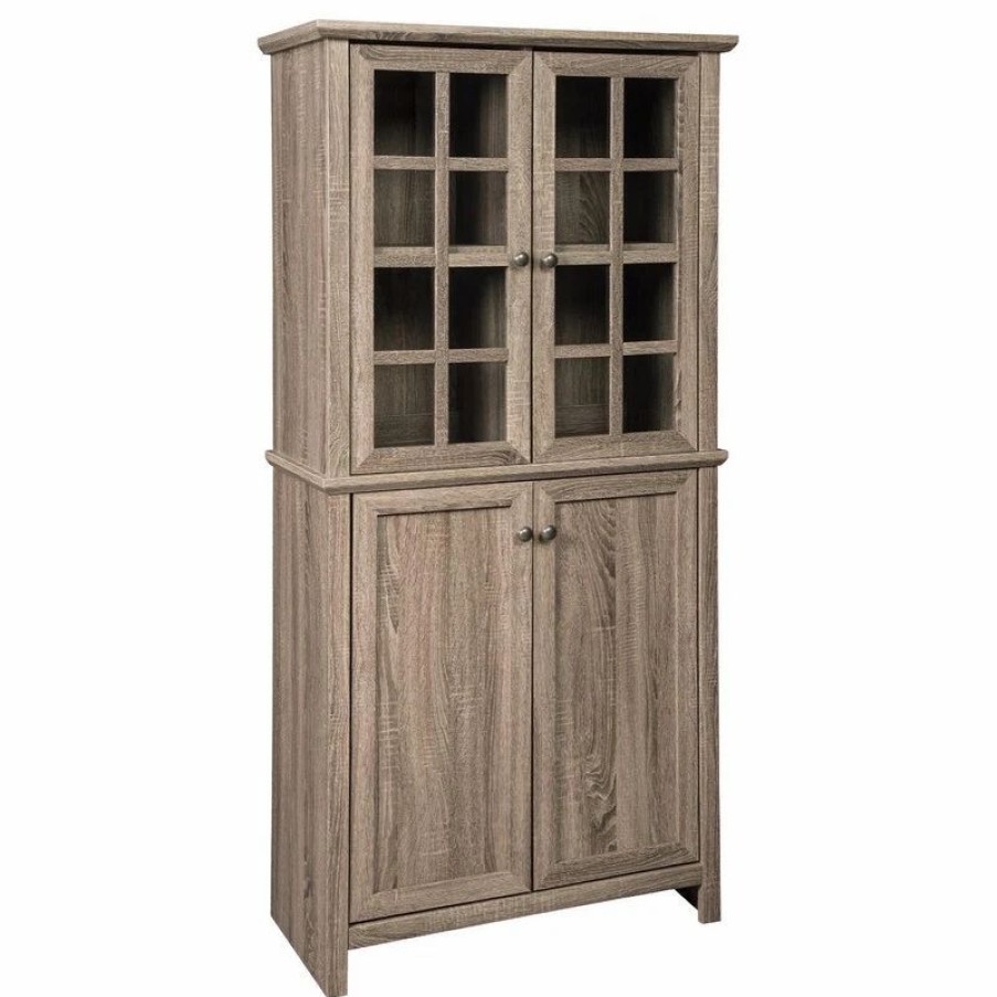 China Cabinets & Hutches * | Ashley Furniture Industries Drewmore Gray Accent Cabinet