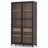 China Cabinets & Hutches * | Four Hands Millie Cabinet-Drifted Black/Drifted Oak