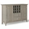 Buffets & Sideboards * | Simpli Home Ltd. Bedford Sideboard Buffet And Wine Rack