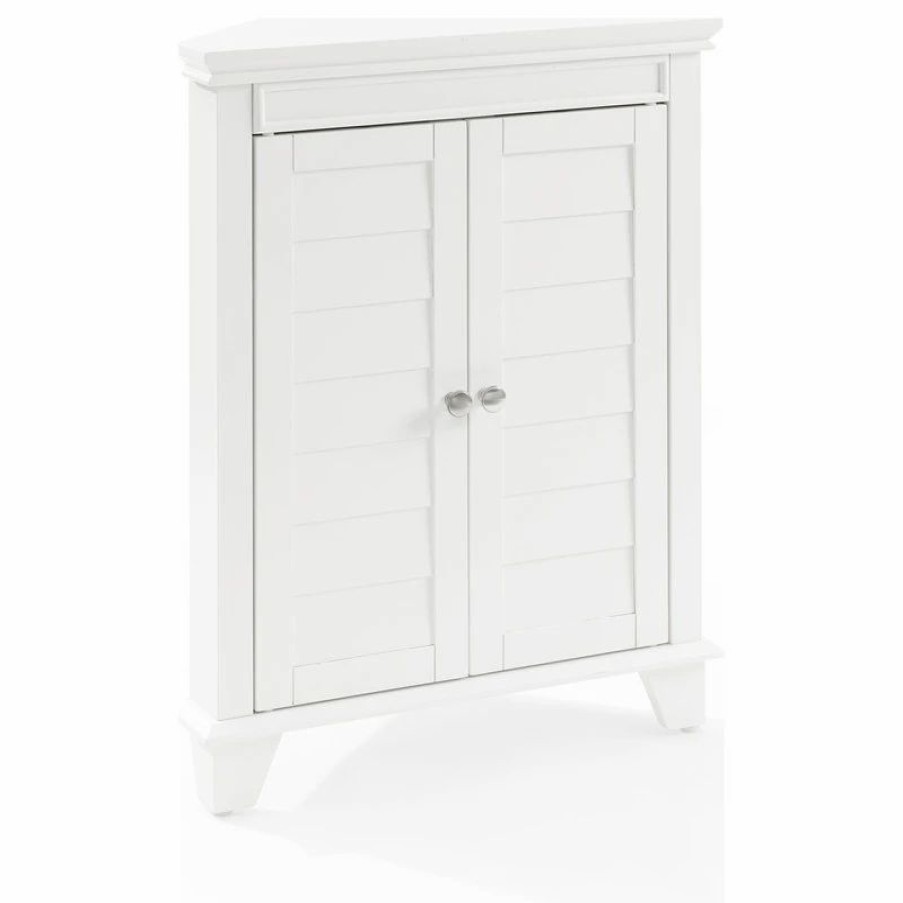 Accent Chests & Cabinets * | Crosley Lydia Corner Cabinet White