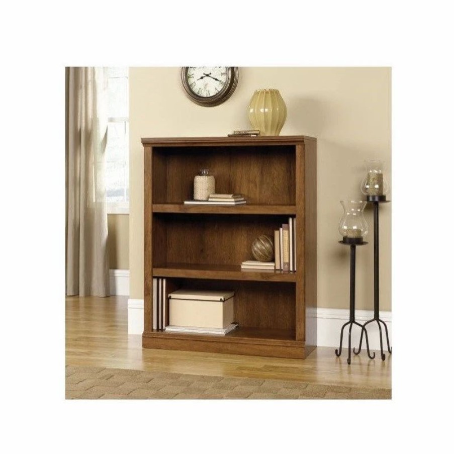 Shelving * | Sauder Select 3 Shelf Bookcase In Oiled Oak