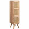 Accent Chests & Cabinets * | Statements By J Shia Tall Cane Accent Cabinet