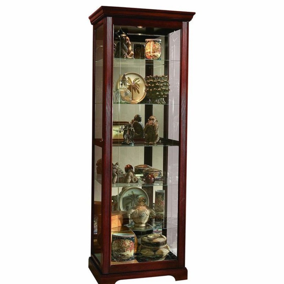 China Cabinets & Hutches * | Pulaski Furniture Pulaski Victorian Cherry Curio Cabinet