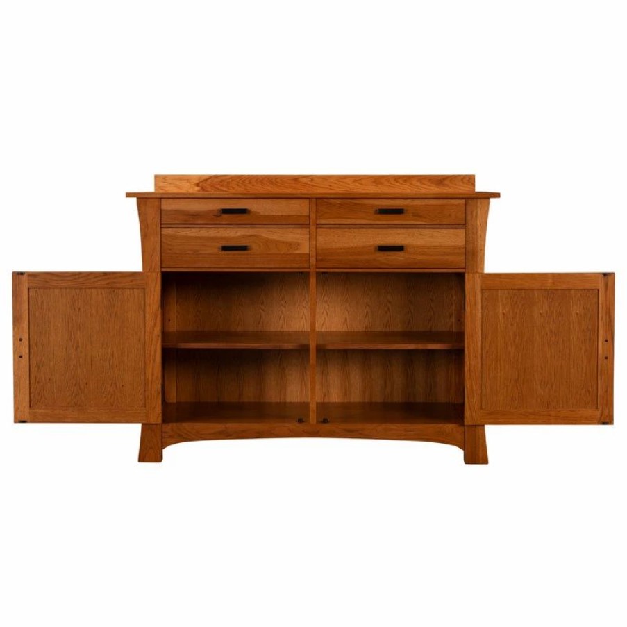 Buffets & Sideboards * | Yale A-America Cattail Bungalow Side Board, Warm Amber Finish