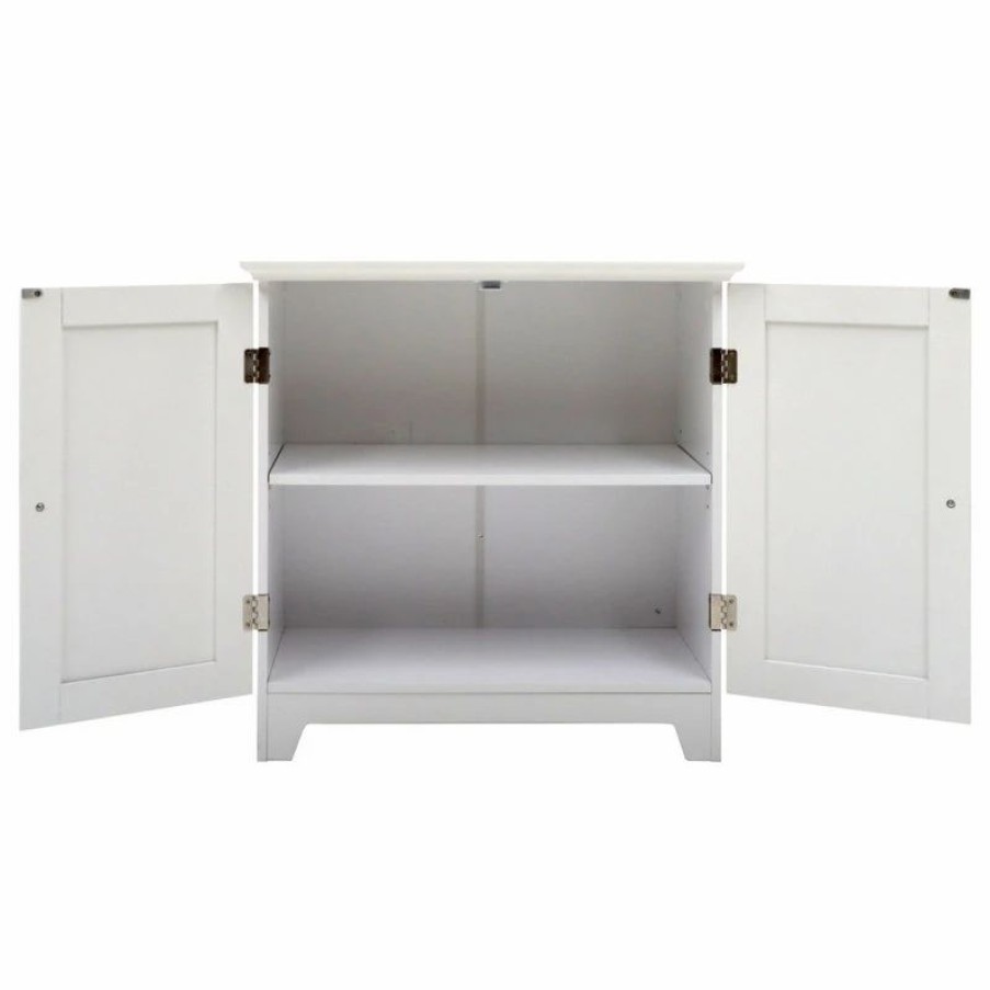 Accent Chests & Cabinets * | W. C. Redmon Co Shaker Style Double Door Cabinet, White