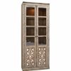 China Cabinets & Hutches * | Beaumont Lane 2 Door Bunching Curio Cabinet In Caramel Froth