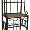 Shelving * | Bowery Hill 4 Shelf Baker'S Rack In Black