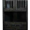 China Cabinets & Hutches * | Eagle Furniture Farm House Corner Dinning Hutch/Buffet, Antique Black