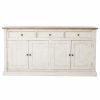 Buffets & Sideboards * | Null Coastal Beach Reclaimed Wood White Sideboard Buffet