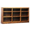 Shelving * | Concepts In Wood Traditional 36 Tall 9-Shelf Triple Wide Wood Bookcase In Dry Oak