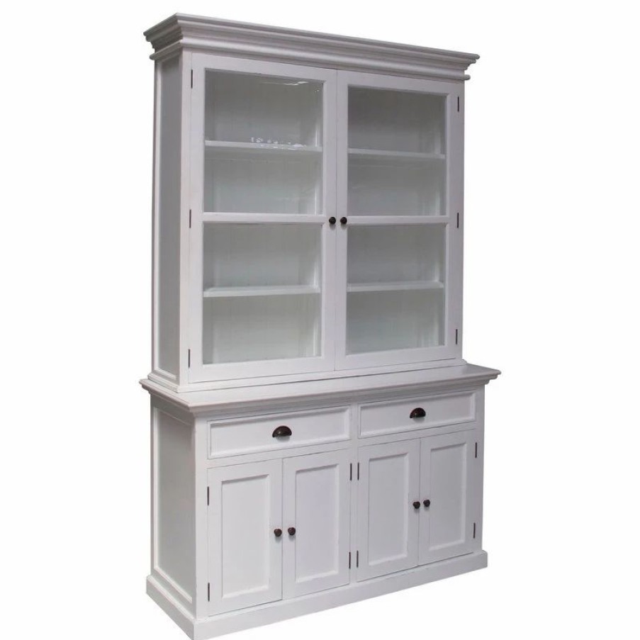 China Cabinets & Hutches * | Novasolo Halifax Glass-Display Hutch Unit