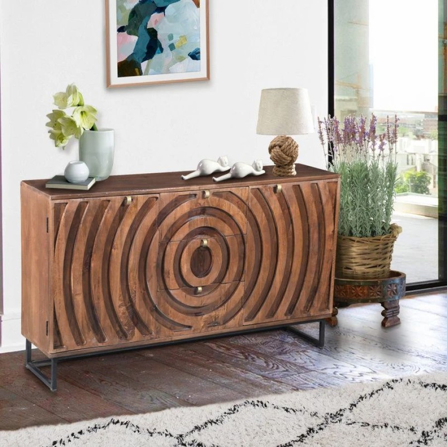 Buffets & Sideboards * | Chic Teak Inc. Mountainside Mango Wood Buffet