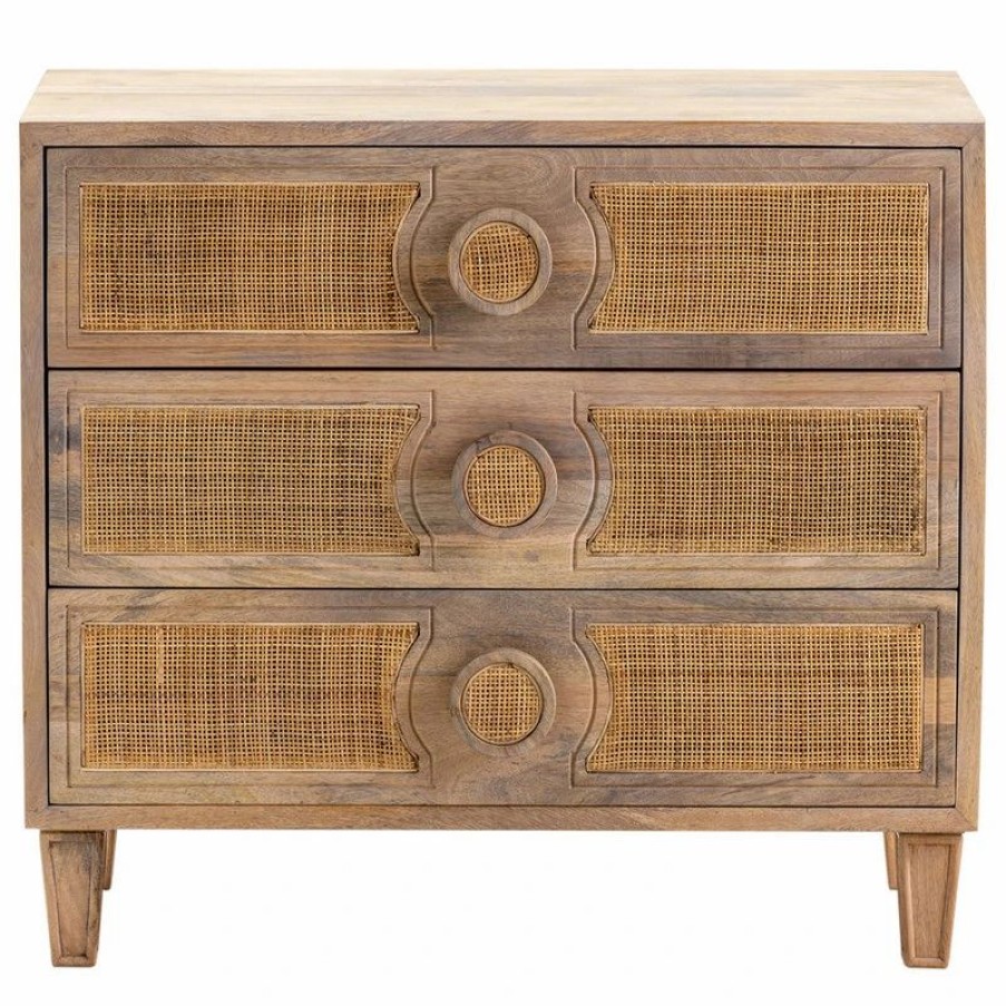 Accent Chests & Cabinets * | Crestview Collection Lacuna 3 Drawer Chest