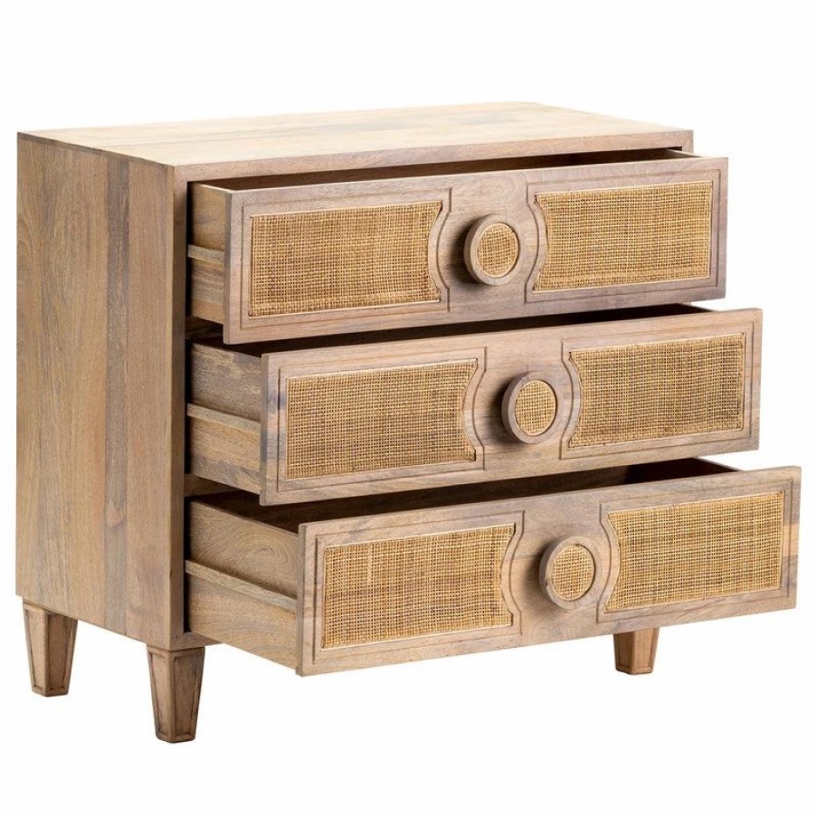 Accent Chests & Cabinets * | Crestview Collection Lacuna 3 Drawer Chest