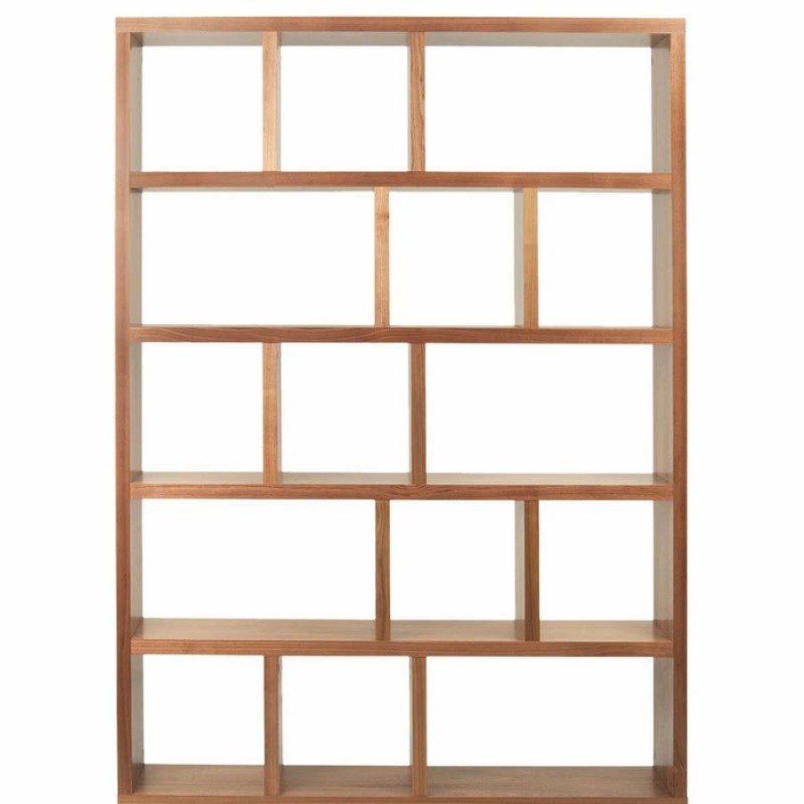 Shelving * | Temahome Berlin 5 Levels Bookcase, 150 Cm., Walnut