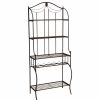 Shelving * | Hillsdale Furniture Hillsdale Camelot Baker'S Rack, Black Gold