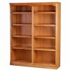 Shelving * | Forest Designs Furniture Traditional Oak Bookcase, Golden Oak, 84H