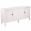 Buffets & Sideboards * | Sei Furniture Topizan Low-Profile Accent Cabinet, Antique White