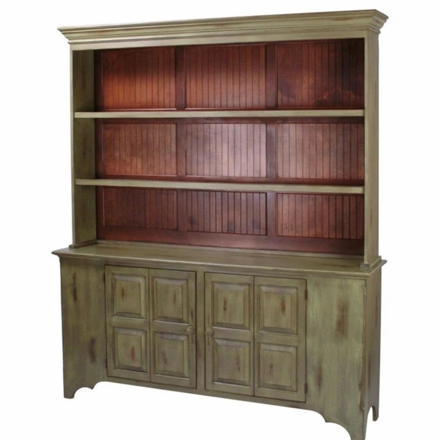 China Cabinets & Hutches * | David Lee Furniture Windham Server With Windham Hutch Top