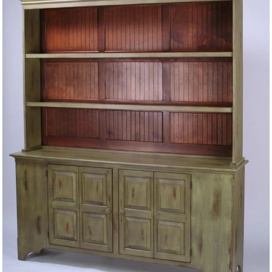 China Cabinets & Hutches * | David Lee Furniture Windham Server With Windham Hutch Top