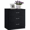 Accent Chests & Cabinets * | Hodedah Import Inc. 3-Drawer Chest, Black