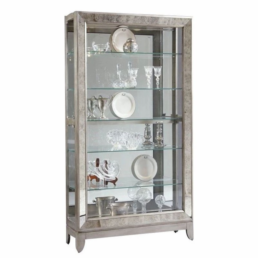 China Cabinets & Hutches * | Pulaski Furniture Pulaski Side Entry Curio, Platinum