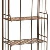 Shelving * | Pemberly Row 4 Tier Iron Bakers Rack In Bronze