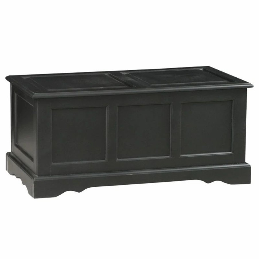 Accent Chests & Cabinets * | Carolina Classics Camden Blanket Chest, Antique Black