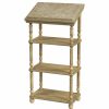 Shelving * | Butler Specialty Company Alden Antique Beige 4- Tier Library Stand