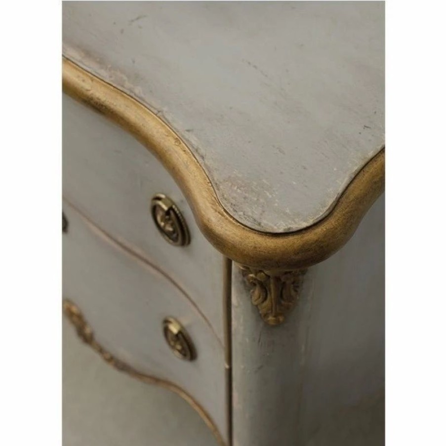 Accent Chests & Cabinets * | Beaumont Lane French Two Drawer Accent Chest Console In Gray