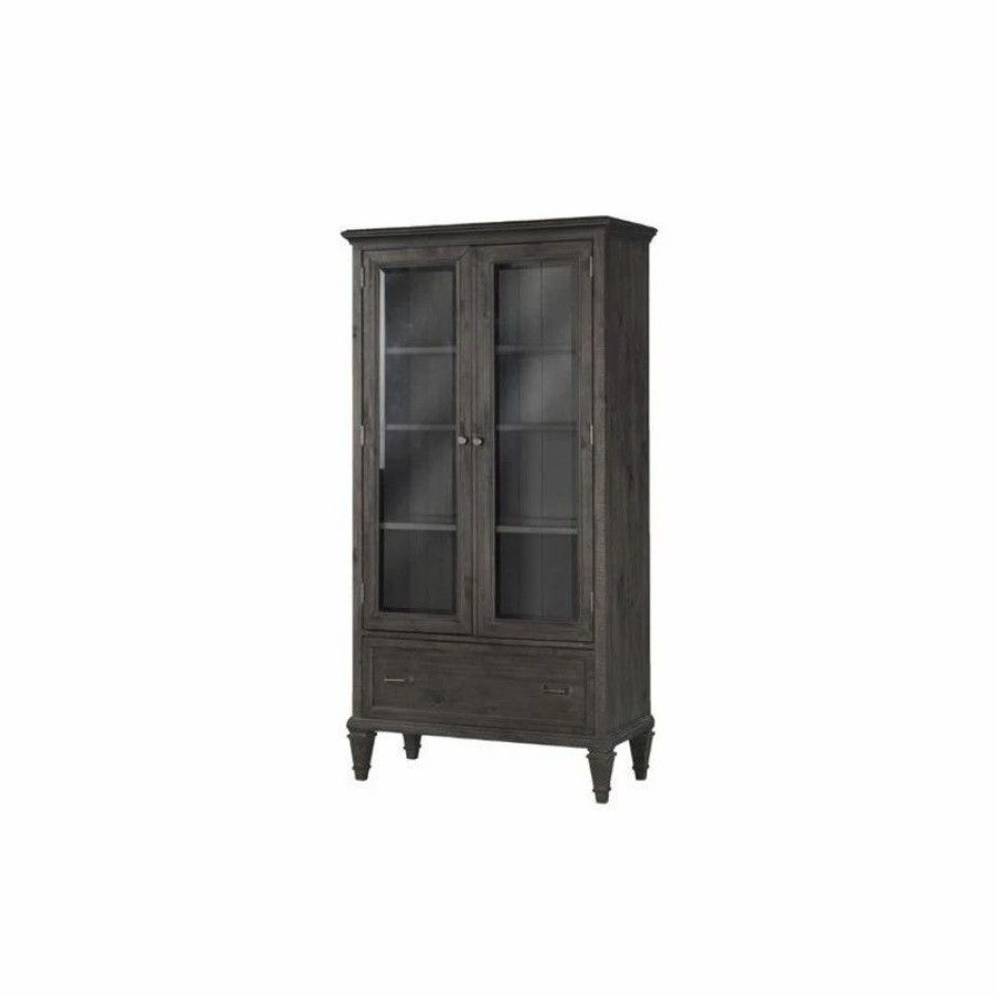 China Cabinets & Hutches * | Magnussen Home Furnishings Magnussen Sutton Place Door Bookcase In Charcoal