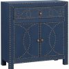 Accent Chests & Cabinets * | Sei Furniture Florian Double-Door Cabinet, Navy