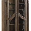 China Cabinets & Hutches * | Beaumont Lane Bunching Curio In Rustic Walnut