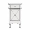 Accent Chests & Cabinets * | Elegant Furniture & Lighting Chamberlan Clear Mirror Cabinet