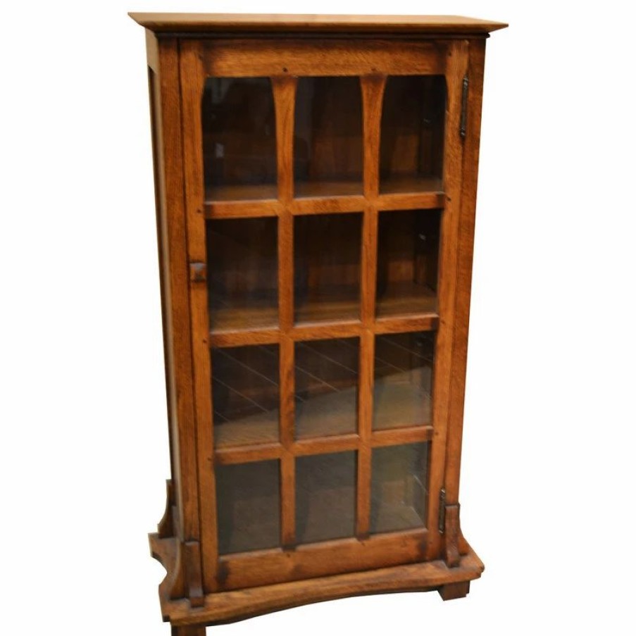 Shelving * | Crafters And Weavers Mission Oak Bookcase Craftsman Style Bookcase