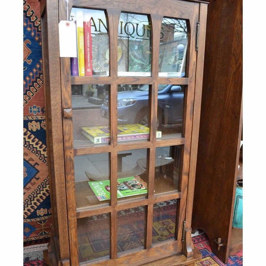 Shelving * | Crafters And Weavers Mission Oak Bookcase Craftsman Style Bookcase