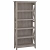 Shelving * | Bush Business Furniture Bush Furniture Key West 5 Shelf Bookcase In Washed Gray